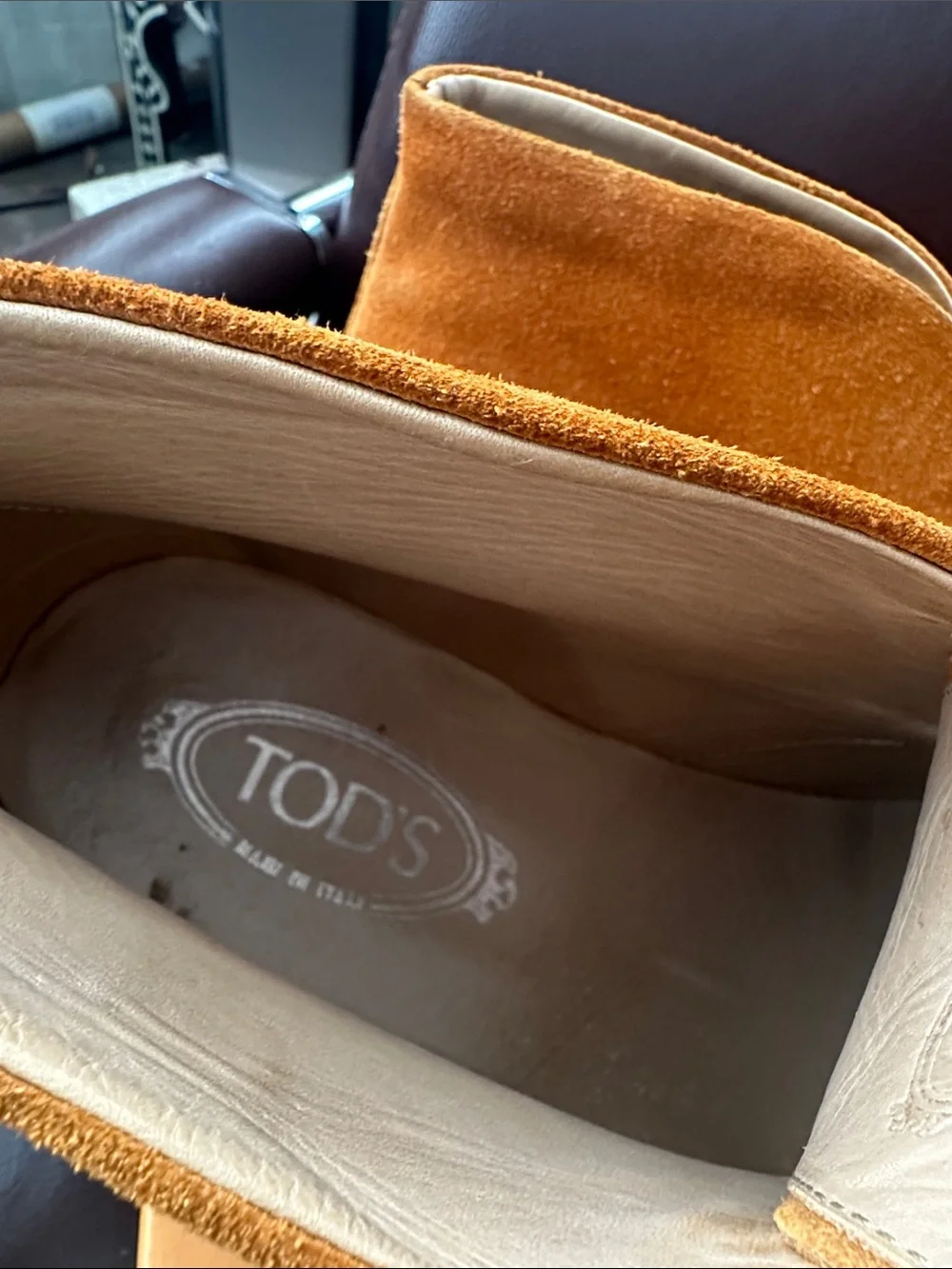 Tod's Ochre Suede Chukka Boots